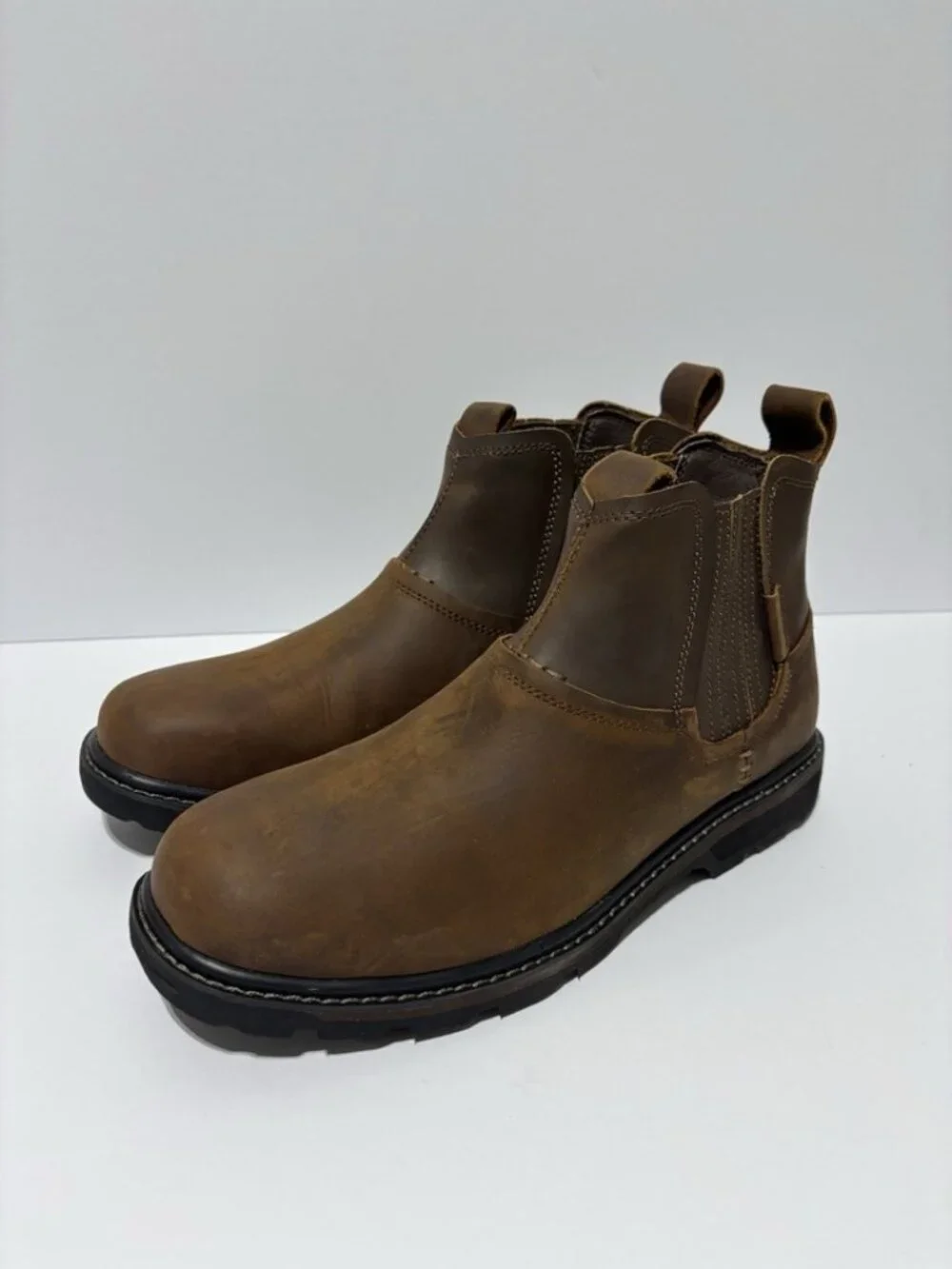 Skechers Men’s Blaine Olsen Brown Ankle Boots, Size 10.5 M